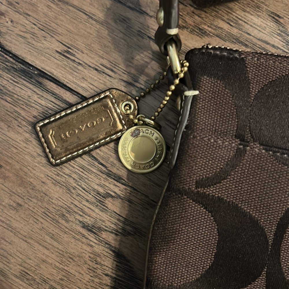 COACH Signature Print Crossbody Purse - Picture 2 of 5